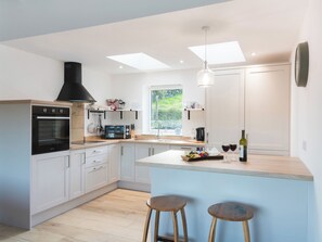 Fridge, microwave, dishwasher, highchair
