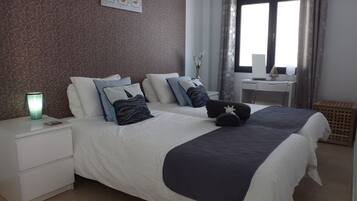 2 間睡房、熨斗/熨衫板、免費 Wi-Fi、床單