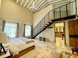 Family Room | In-room safe, blackout drapes, iron/ironing board, travel crib