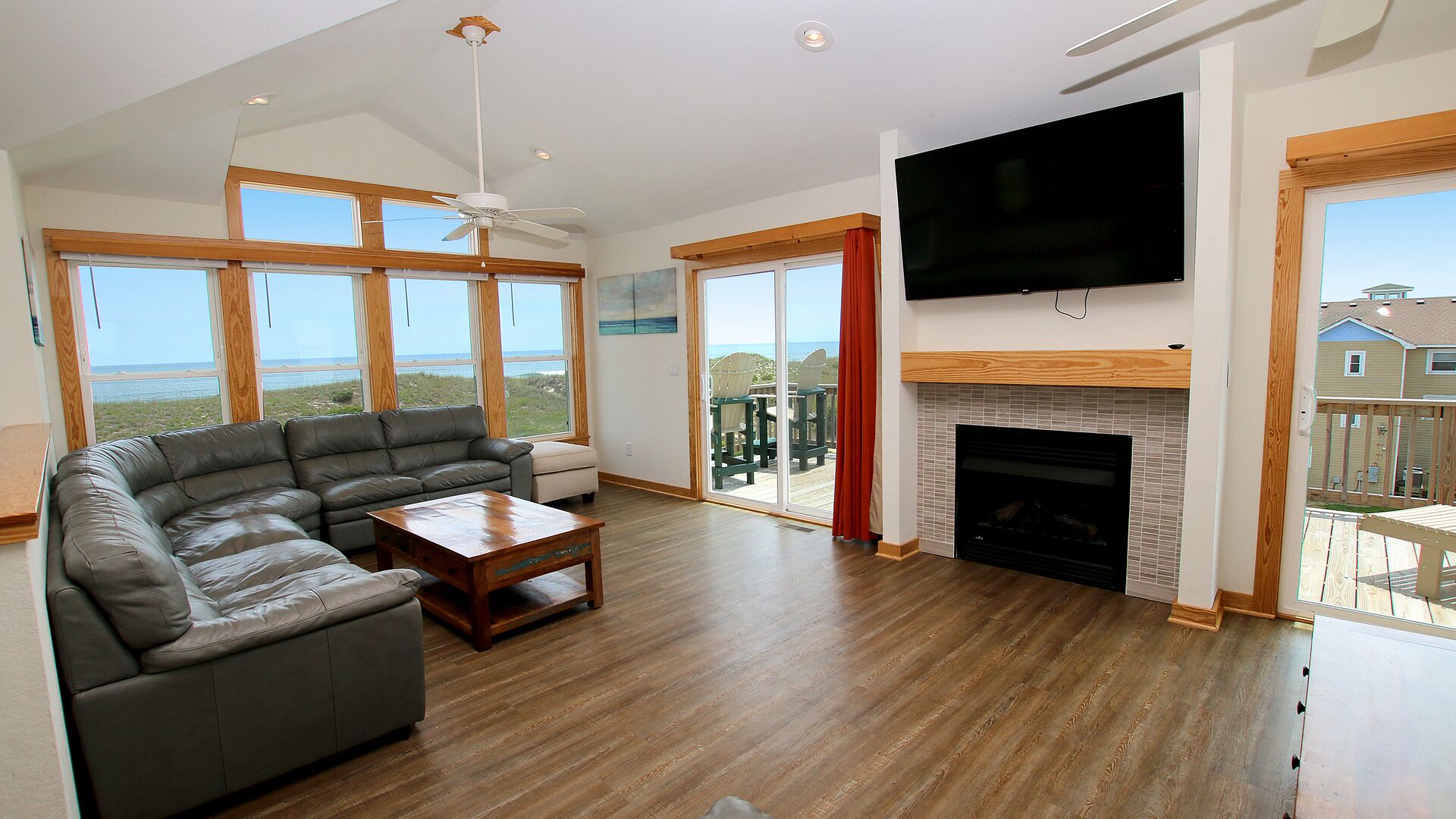 TV, fireplace, DVD player, table football