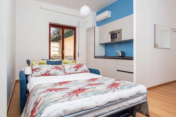 1 bedroom, iron/ironing board, travel crib, free WiFi