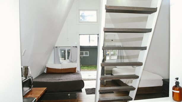 Desk, laptop workspace, blackout curtains, free WiFi - Trailhead Cabins & Lodging (Meeker)