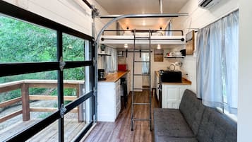 Tiny Home #2 on the Creek | Living area