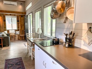 Tiny Home #1 on the Creek | Living area