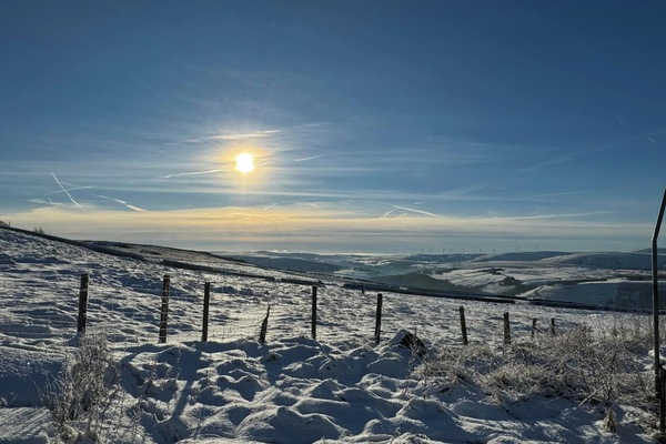 Blick von der Unterkunft