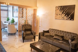 Departamento, 1 cama King size y sofá cama | Sala de estar