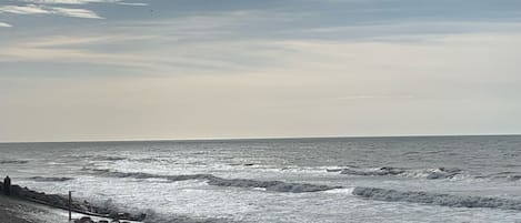 Vlak bij het strand