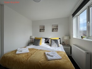 4 bedrooms, iron/ironing board, travel cot, free WiFi