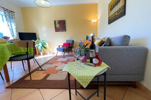 Téléviseur connecté, lecteur de DVD, livres
