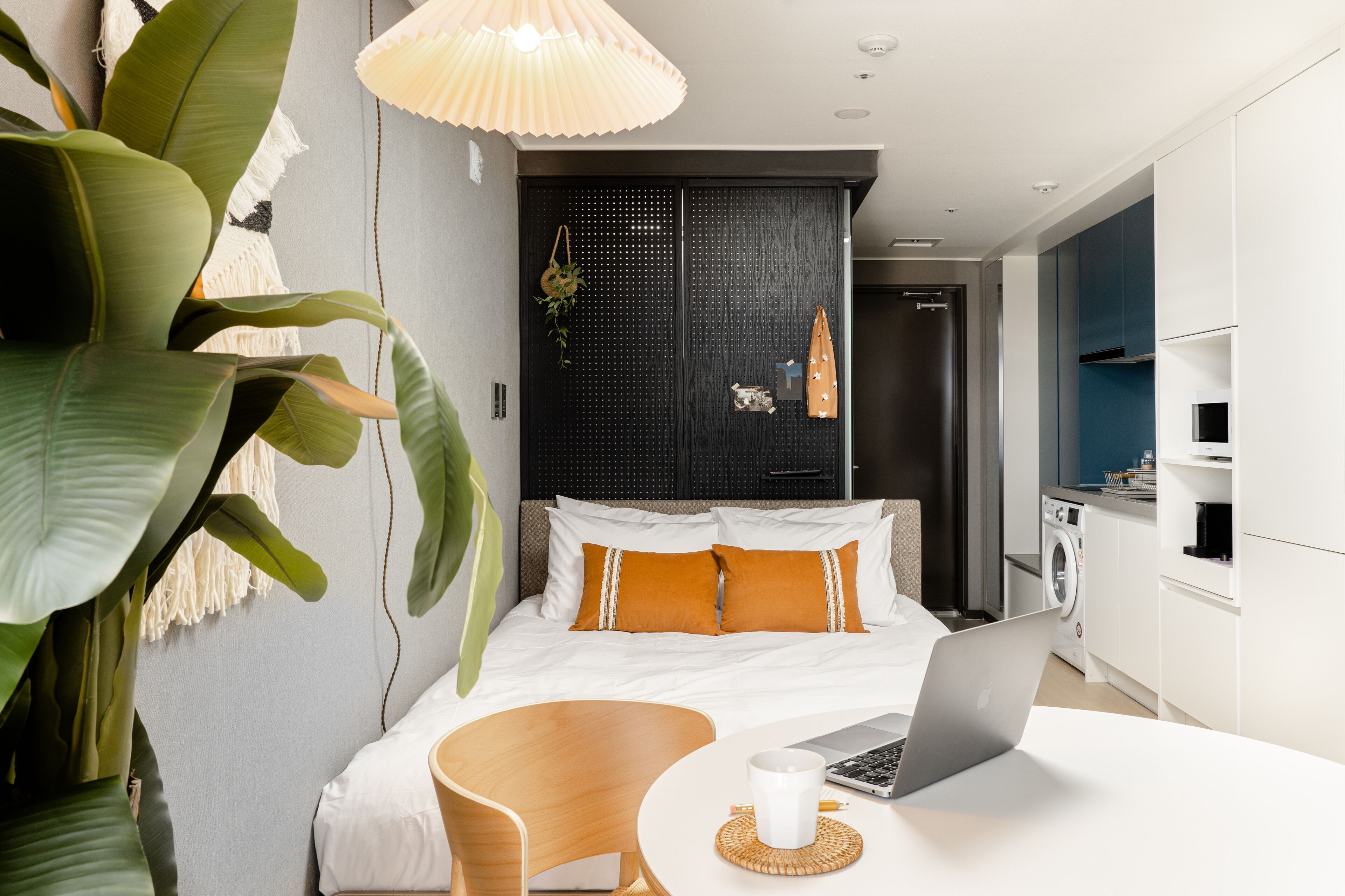 Premium bedding, memory-foam beds, blackout curtains, free WiFi