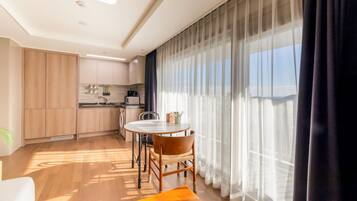Premier Suite Corner | Premium bedding, memory-foam beds, blackout curtains, free WiFi
