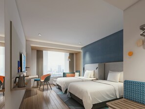 Individually decorated, individually furnished, desk, laptop workspace - Holiday Inn Express Lanzhou New District by IHG (Lanzhou)