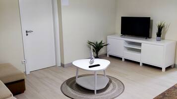 36-inch flat-screen TV with digital channels, TV