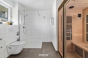 Een douche, een haardroger