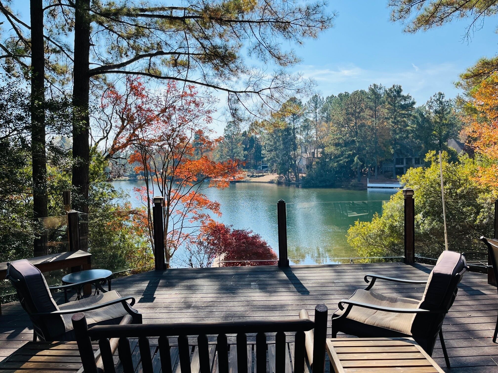 Beautiful Waterfront 5 Bedroom Home with views off Deck and Hot Tub