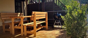 Modern furn.  Apartment "Wanderfalke", central & quiet, Säch. Switzerland, 55sqm, terrace