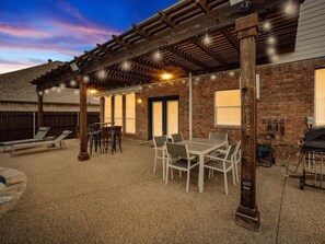 Outdoor dining - The Best of DFW - Pool, Hot Tub, Cinema Room (Haltom City)