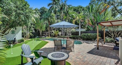 Charming & Newly Renovated 2-bedroom pool Cottage - near beaches & Las Olas FTL