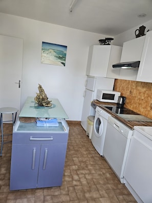 Réfrigérateur, micro-ondes, four, lave-vaisselle