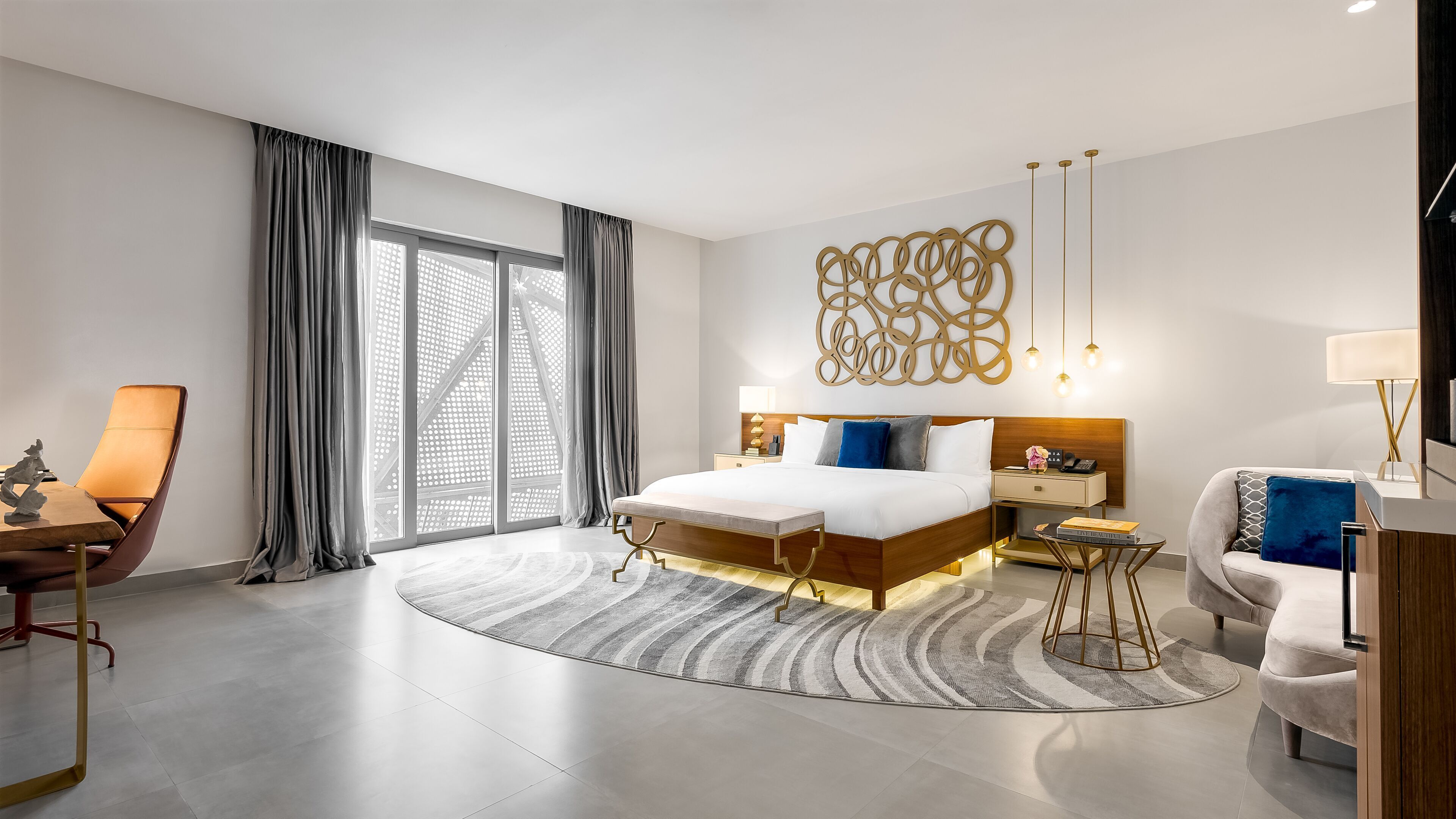 Minibar, in-room safe, desk, blackout curtains
