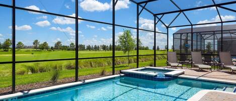 A heated pool