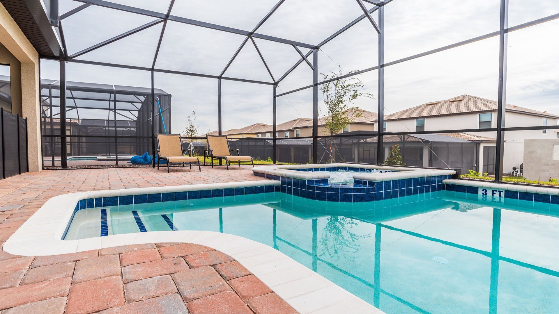 Una piscina riscaldata