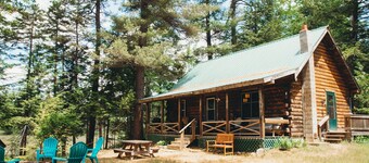 Charming Waterfront Log Cabin
