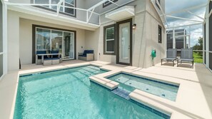 Una piscina riscaldata