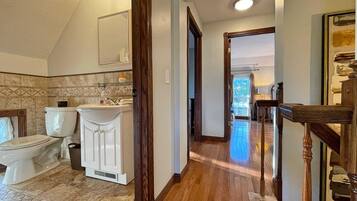 Bañera, secador de pelo