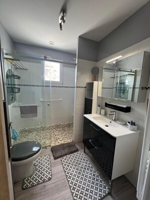 Shower, hair dryer, soap, toilet paper - Beautiful villa at the foot of the Alberes mountains Swimming pool/Jaccuzi/Pétanque court (Saint-André)