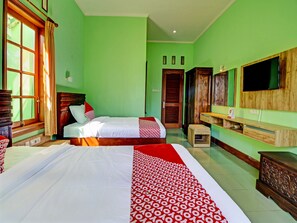 Habitación superior con 2 camas individuales | Wifi gratis y ropa de cama