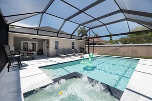 A heated pool