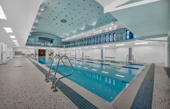 Indoor pool, a heated pool