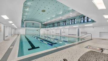 Indoor pool, a heated pool