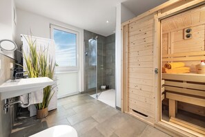 Shower, hair dryer