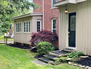 Exterior detail - Corner Tree: A Bohemian Retreat Log Home (Centerburg)