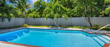 A heated pool