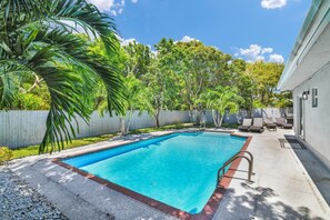 A heated pool