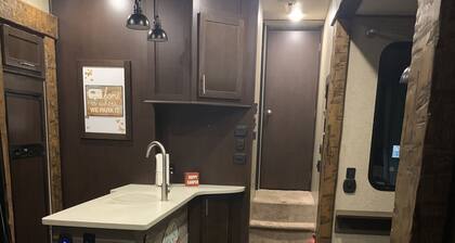 Wolf pack for rent in the prairie with 2 person hot tub