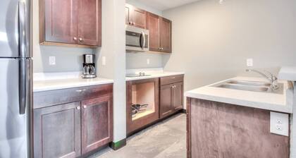 1BR apartment with 2 beds and kitchen, 2nd floor
