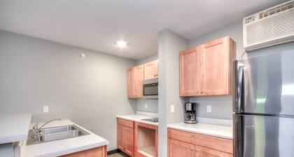 1BR with 2 beds and a kitchen on the 2nd floor