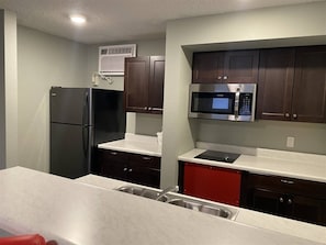 Fridge, microwave, stovetop, dishwasher - 1BR with 2 beds and a kitchen on the main floor (Rapid City)