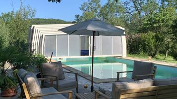 Indoor pool, outdoor pool