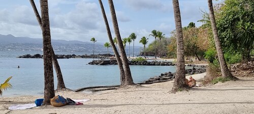 Grand studio avec terrasse au Village Créole