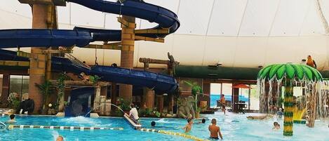 屋外プール、温水プール