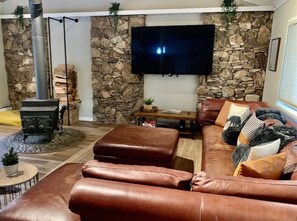 تلفزيون ذكي، مدفأة، كرة قدم الطاولة، كُتُب