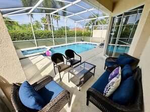 A heated pool