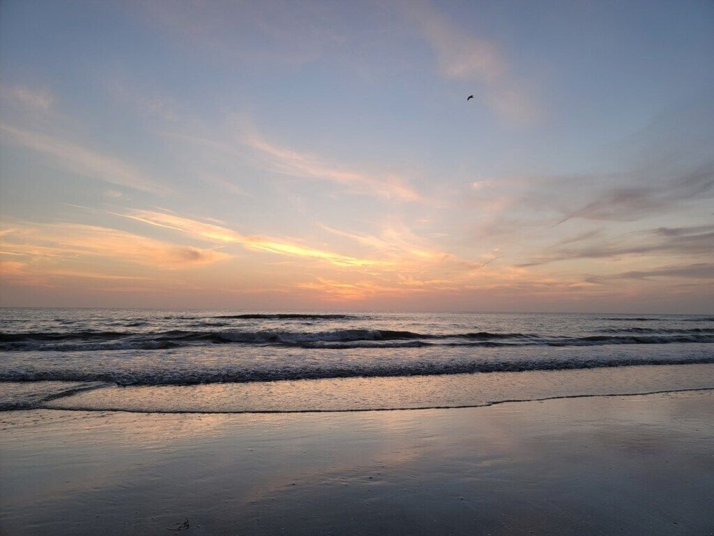 On the beach