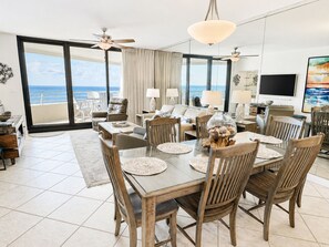 Dining - Eden W 903 A remodeled beautiful 1 Bedroom 2 Bath Gulf Front Condo with Stunning Views! (Pensacola)