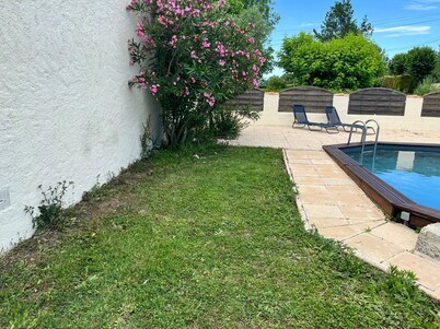 Four bedroom house, with private pool, set in an acre of idyllic countryside.